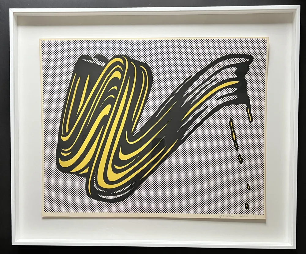 Serigrafía Lichtenstein - Brushstroke