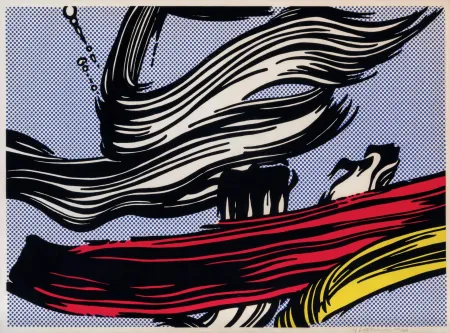 Serigrafía Lichtenstein - Brushstrokes