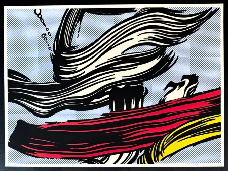 Serigrafía Lichtenstein - Brushstrokes