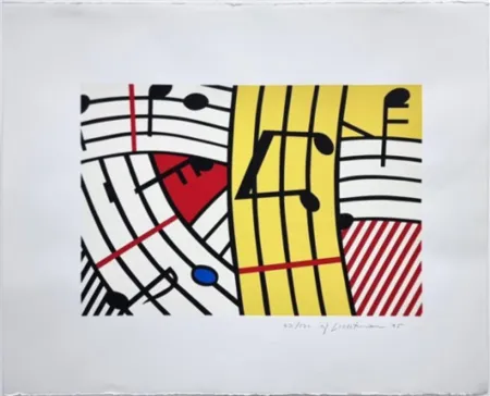 Serigrafía Lichtenstein - Composition IV