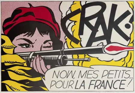Litografía Lichtenstein - Crak!