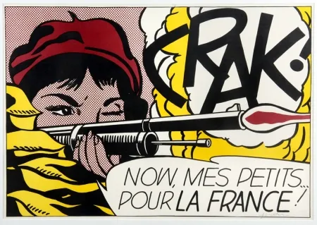 Litografía Lichtenstein - Crak!