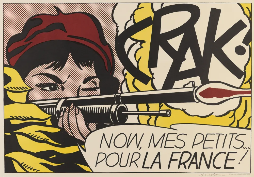 Litografía Lichtenstein - Crak! (Corlett II.2.)