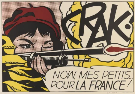 Litografía Lichtenstein - Crak! (Corlett II.2.)