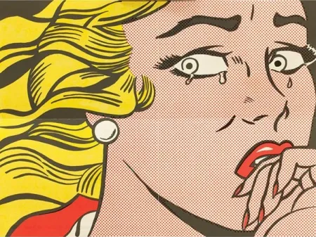 Litografía Lichtenstein - Crying Girl