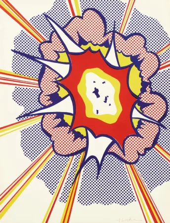 Litografía Lichtenstein - Explosion (AP)