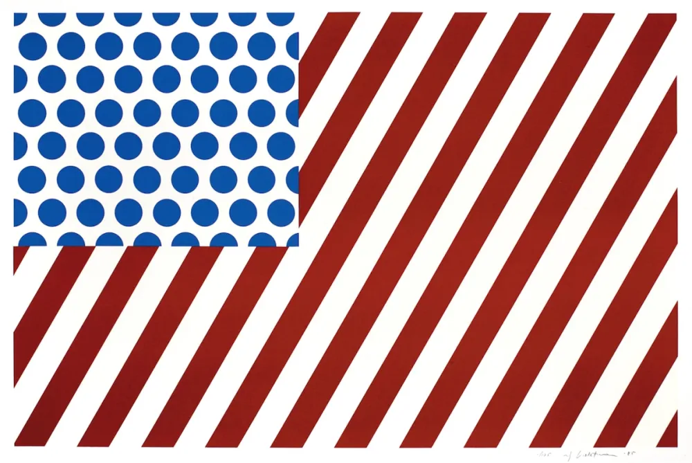 Serigrafía Lichtenstein - Forms in Space (C.217)