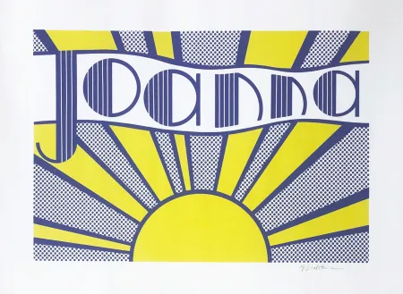 Litografía Lichtenstein - Joanna (C. III.24)