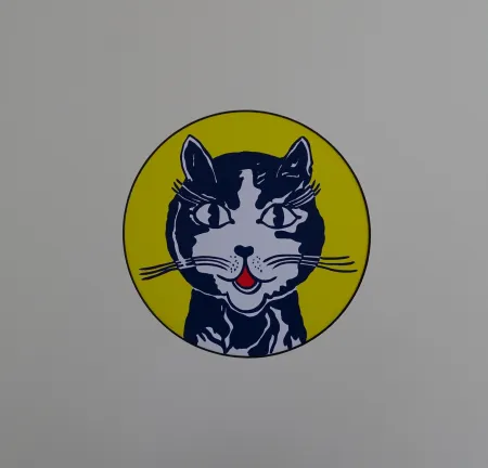 Serigrafía Lichtenstein - Laughing cat