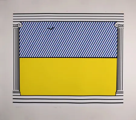 Serigrafía Lichtenstein - Liberté, 1990