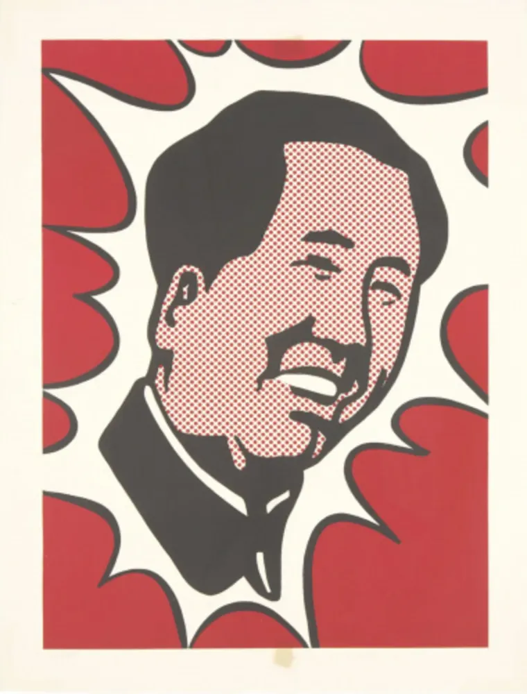 Litografía Lichtenstein - Mao