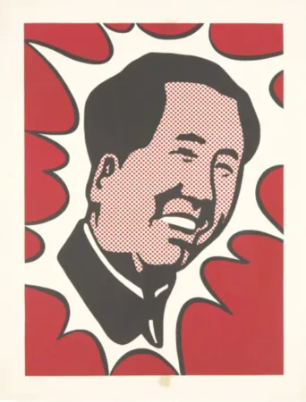 Litografía Lichtenstein - Mao