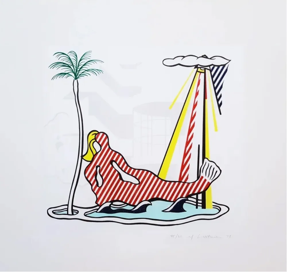 Litografía Lichtenstein - Mermaid C.158