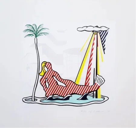 Litografía Lichtenstein - Mermaid C.158