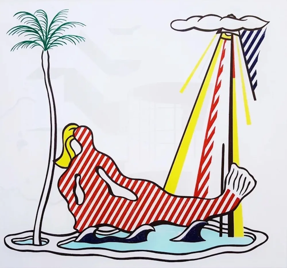 Sin Técnico Lichtenstein - Mermaid, for Miami Beach