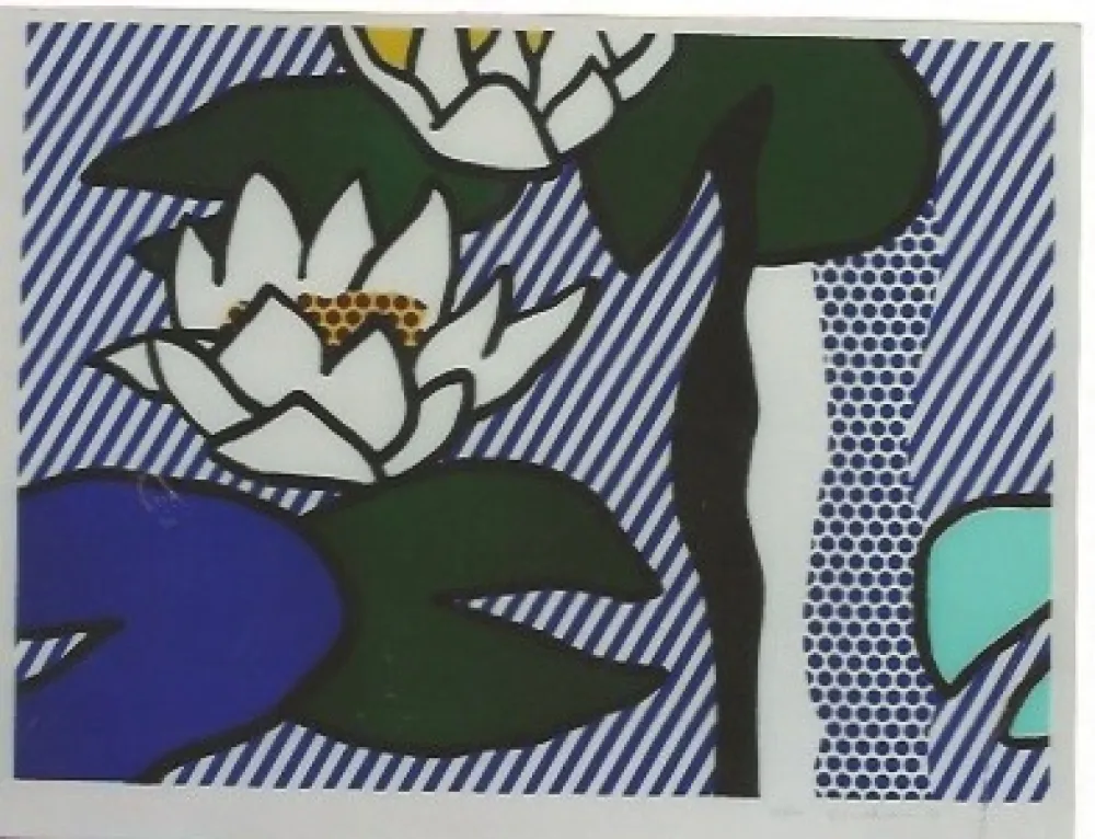 Litografía Lichtenstein - Nympheas - Water Lilies