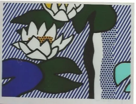 Litografía Lichtenstein - Nympheas - Water Lilies