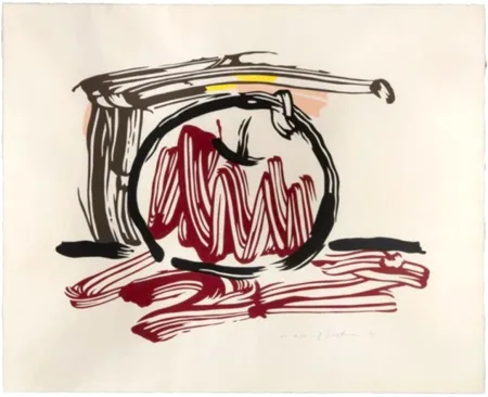Grabado En Madera Lichtenstein - Red Apple, from Seven Apple Woodcuts Series (C. 196) 