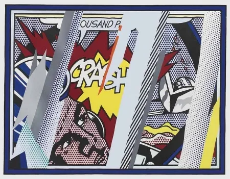 Litografía Lichtenstein - Reflections on Crash, from: Reflections (C. 239) 