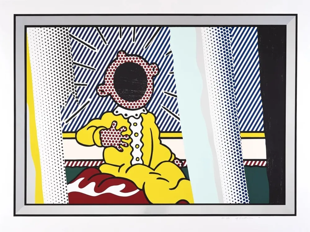 Litografía Lichtenstein - Reflections on The Scream from The Reflections Series
