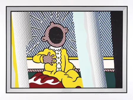 Litografía Lichtenstein - Reflections on The Scream from The Reflections Series