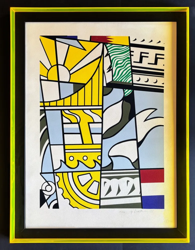 Litografía Lichtenstein - Roy Lichtenstein (1923–1997) - Bicentennial Print - Lithograph and Screenprint on white wove paper