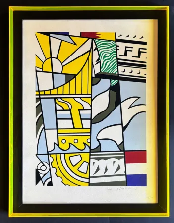 Litografía Lichtenstein - Roy Lichtenstein (1923–1997) - Bicentennial Print - Lithograph and Screenprint on white wove paper