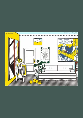 Litografía Lichtenstein - Roy Lichtenstein: 'Artist's Studio - Look Mickey' 1982 Offset-lithograph