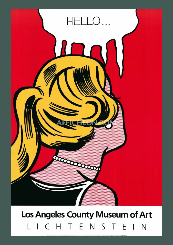 Litografía Lichtenstein - Roy Lichtenstein: 'Cold Shoulder' 1987 Offset-lithograph