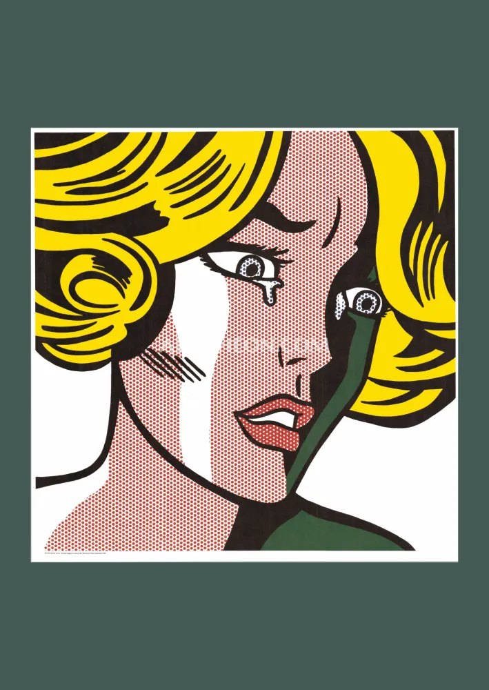 Litografía Lichtenstein - Roy Lichtenstein: 'Frightened Girl' 1984 Offset-lithograph