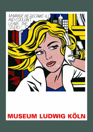 Litografía Lichtenstein - Roy Lichtenstein: 'M-Maybe' 2005 Offset-lithograph