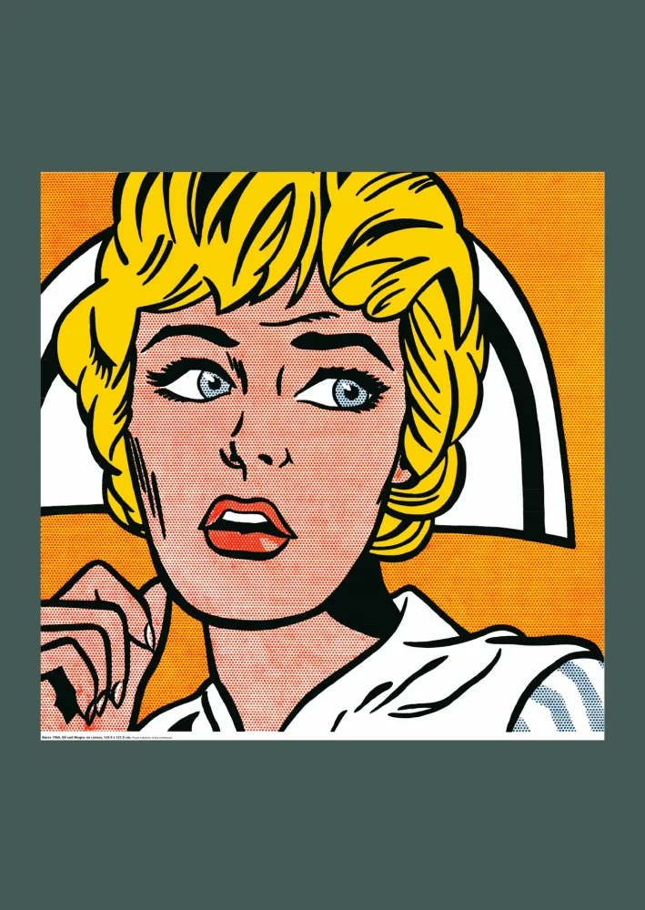Litografía Lichtenstein - Roy Lichtenstein: 'Nurse' 1995 Offset-lithograph