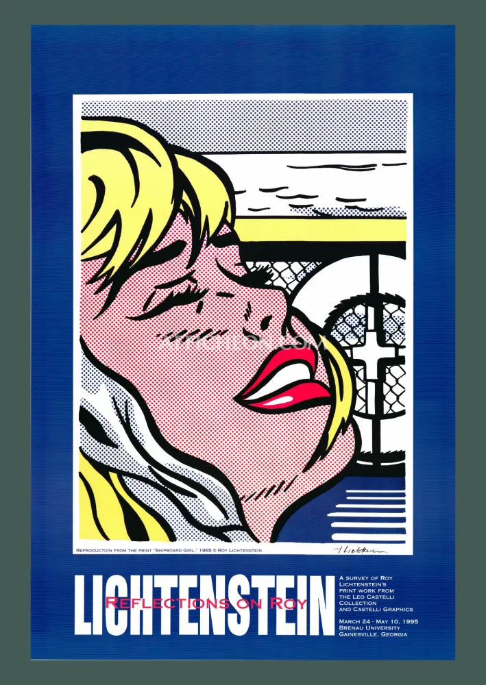Litografía Lichtenstein - Roy Lichtenstein: 'Reflections on Roy' 1995 Offset-lithograph
