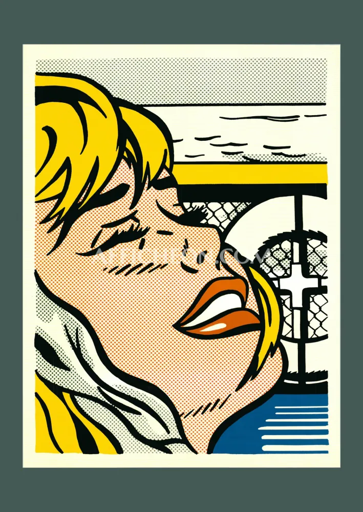 Litografía Lichtenstein - Roy Lichtenstein: 'Shipboard Girl' 1982 Offset-lithograph