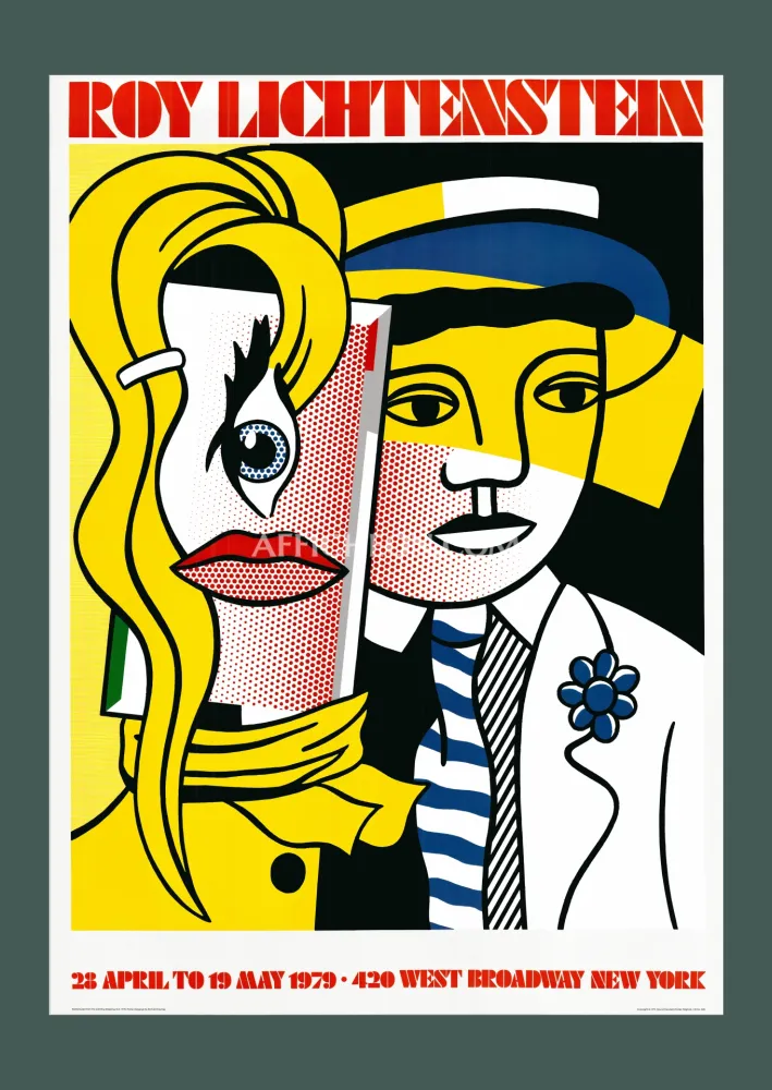 Litografía Lichtenstein - Roy Lichtenstein: 'Stepping Out' 1979 Offset-lithograph
