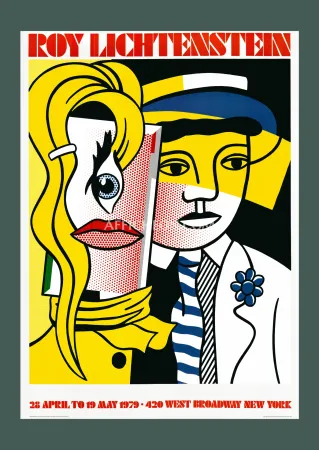 Litografía Lichtenstein - Roy Lichtenstein: 'Stepping Out' 1979 Offset-lithograph