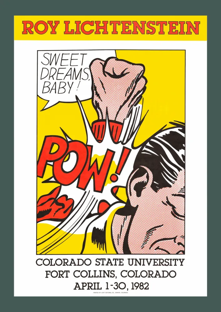 Litografía Lichtenstein - Roy Lichtenstein: 'Sweet Dreams, Baby!' 1982 Offset-lithograph