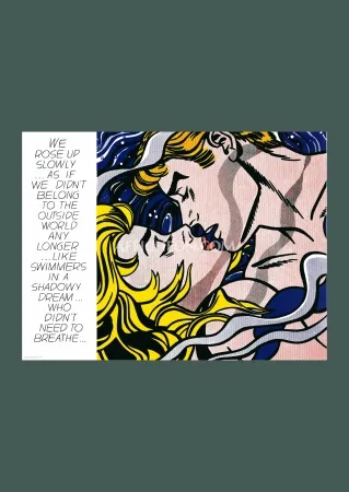 Litografía Lichtenstein - Roy Lichtenstein: 'We Rose Up Slowly' 1969 Offset-lithograph