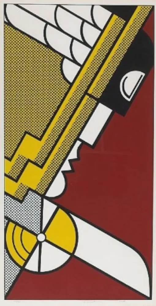 Serigrafía Lichtenstein - Salute to Aviation
