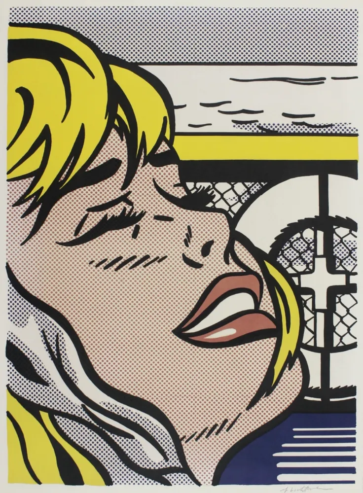 Litografía Lichtenstein - Shipboard Girl