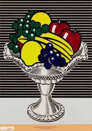 Offset Lichtenstein - Still Life with Crystal Bowl 