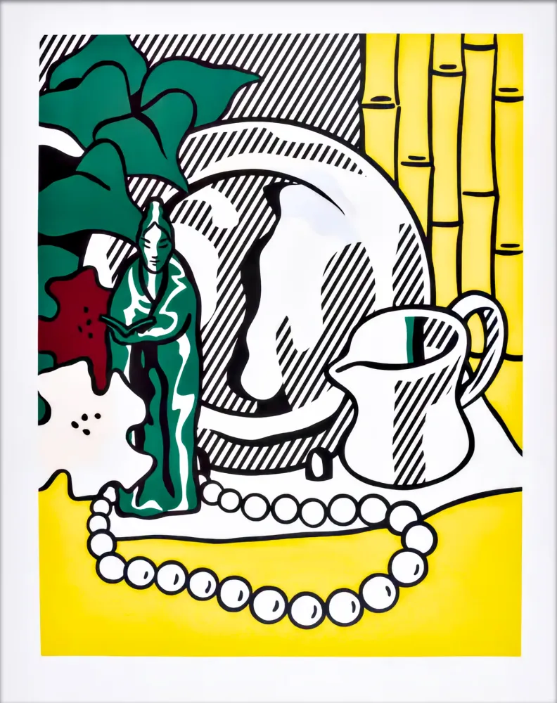 Serigrafía Lichtenstein - Still Life with Figurine 