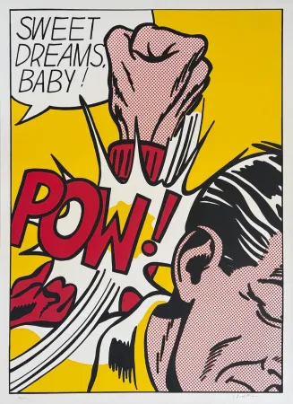 Serigrafía Lichtenstein - Sweet Dreams, Baby!