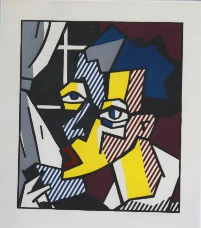Grabado En Madera Lichtenstein - The Student
