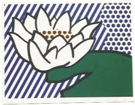 Serigrafía Lichtenstein - Water Lily
