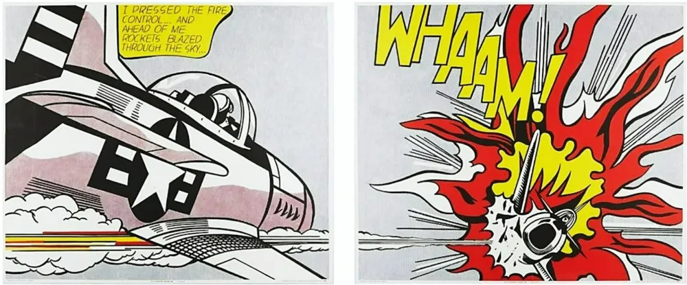 Litografía Lichtenstein - Whaam!