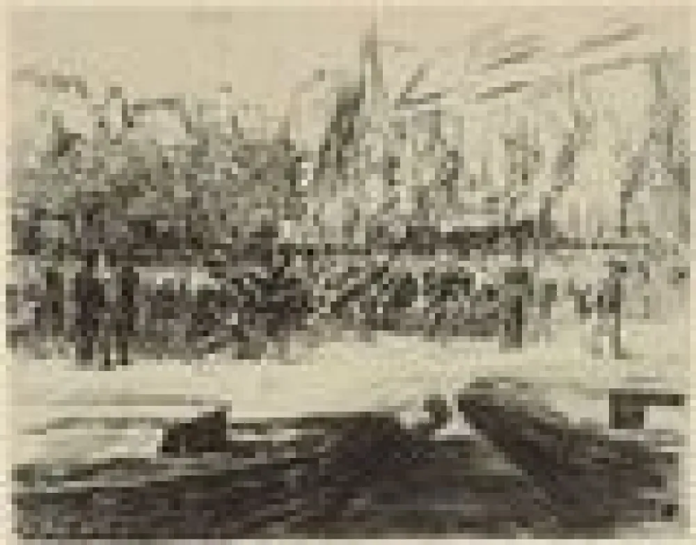 Grabado Liebermann - Rindermarkt in Leiden