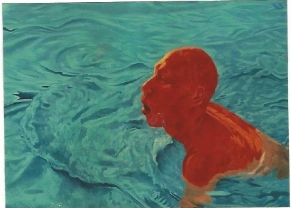 Serigrafía Lijun - Untitled no. 2