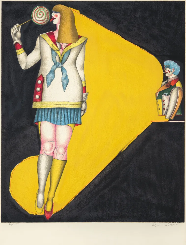 Litografía Lindner - Lolly Pop