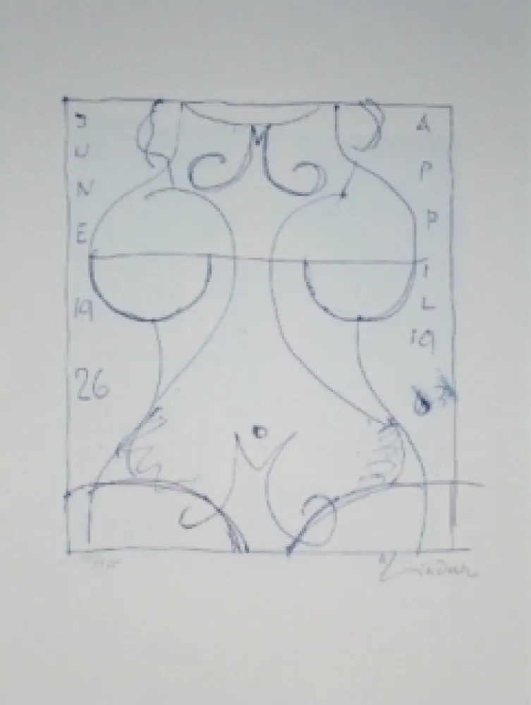 Litografía Lindner - Marylin was here 17